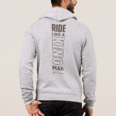 Rider King | Männer mit Vollzip Hoodie (Rückseite)