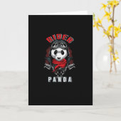 Rider Panda Karte (Gelbe Blume)