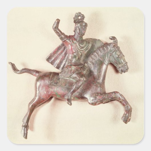 Rider Quadratischer Aufkleber (Vorderseite)