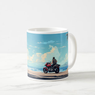 Rider und der Strand Kaffeetasse