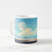 Rider und der Strand Kaffeetasse (Vorderseite Links)