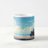 Rider und der Strand Kaffeetasse (Mittel)