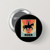 Rider Vintag Reiten Button (Vorne & Hinten)
