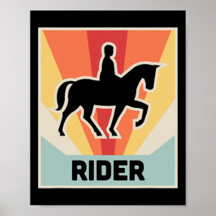 Rider Vintag Reiten Poster