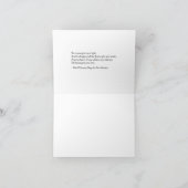 Riderless Pferdeeskorte Karte (Innenseite)