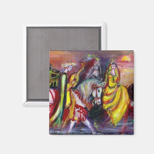 RIDERS IM NIGHT-Detail Magnet (Vorderseite/Rückseite)