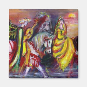 RIDERS IM NIGHT-Detail Magnet