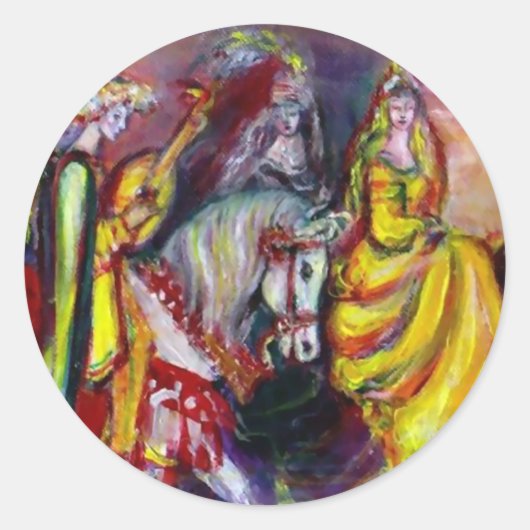 RIDERS IM NIGHT-Detail Runder Aufkleber (Vorderseite)