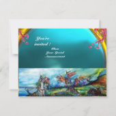 RIDERS IM STORM-Edelstein blau Einladung (Rückseite)