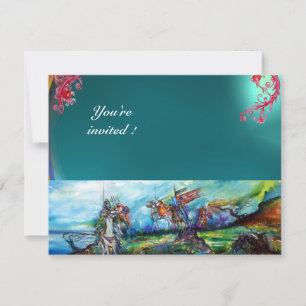 RIDERS IM STORM-Edelstein blau Einladung