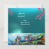 RIDERS IM STORM-Edelstein blau Einladung (Rückseite)