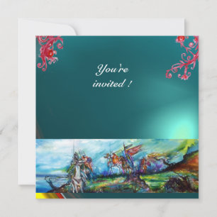 RIDERS IM STORM-Edelstein blau Einladung