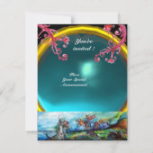 RIDERS IM STORM-Edelstein blau Einladung (Rückseite)