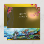 RIDERS IM STORMEN-Edelstein Gelb Einladung (Vorne/Hinten)