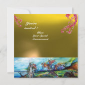 RIDERS IM STORMEN-Edelstein Gelb Einladung (Rückseite)