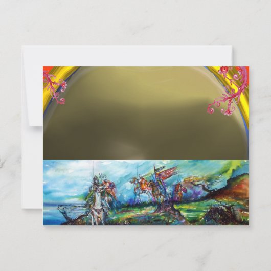 RIDERS IM STORMEN-Edelstein grau Einladung (Rückseite)