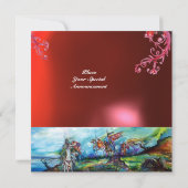 RIDERS IN DER STORM-Edelstein rot Einladung (Rückseite)