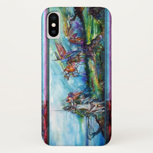 RIDERS IN DER STORM Mittelalterliche Ritter Blau Case-Mate iPhone Hülle (Rückseite)