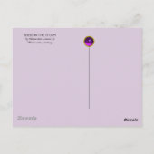 RIDERS IN DER STORM Mittelalterliche Ritter Blau Postkarte (Rückseite)