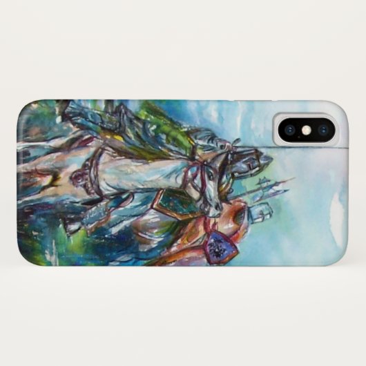 RIDERS IN DER STORM Mittelalterliche Ritter Reitst Case-Mate iPhone Hülle (Rückseite (Horizontal))