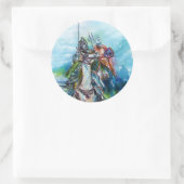 RIDERS IN DER STORM Mittelalterliche Ritter Reitst Runder Aufkleber (Tasche)