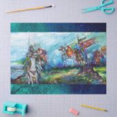 RIDERS IN DER STORM Mittelalterliche Ritter Reitst Seidenpapier (Basteln)