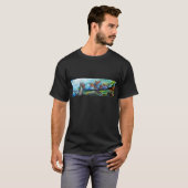 RIDERS IN DER STORM Mittelalterliche Ritter Reitst T-Shirt (Vorne ganz)