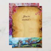 RIDERS IN DER STORMEN Ritter Pferderücken Einladung (Vorne/Hinten)