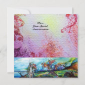 RIDERS IN STORM Mittelalterliche Ritter Reiten Lil Einladung (Rückseite)