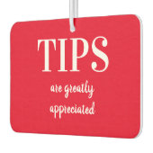 Rideshare Driver Red Heart Tipps sind zu schätzen Autolufterfrischer (Links)