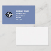Rideshare Fahrer Visitenkarte (Vorne/Hinten)