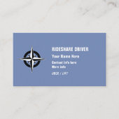 Rideshare Fahrer Visitenkarte (Vorderseite)
