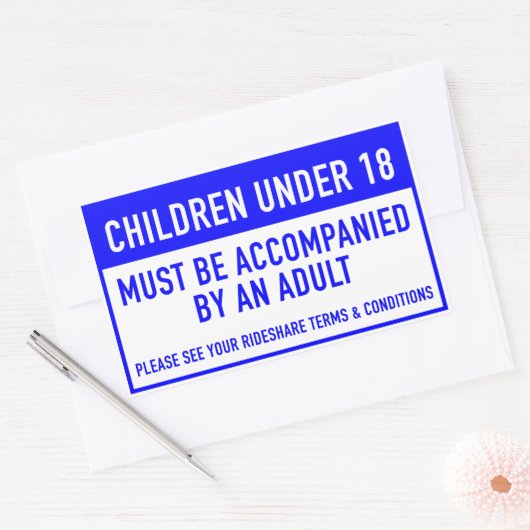 Rideshare-Miniaturfenster-Aufkleber Rechteckiger Aufkleber (Umschlag)