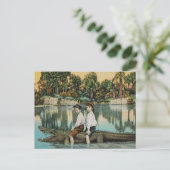 Ride'um Gator Funny Postcard Postkarte (Stehend Vorderseite)