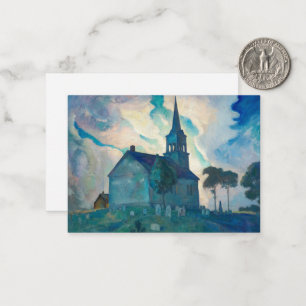 Ridge Church by Newell Convers Wyeth Mitteilungskarte