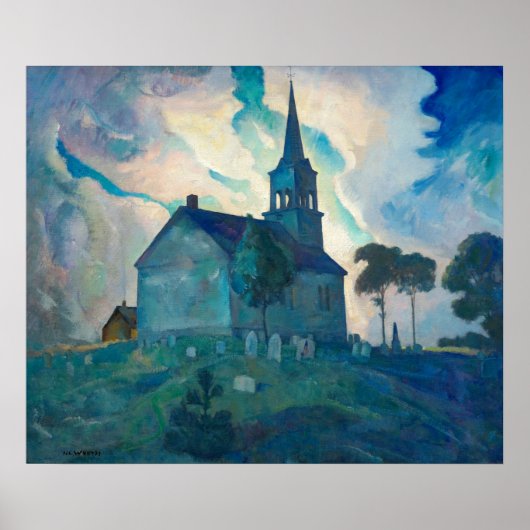 Ridge Church by Newell Convers Wyeth Poster (Vorne)