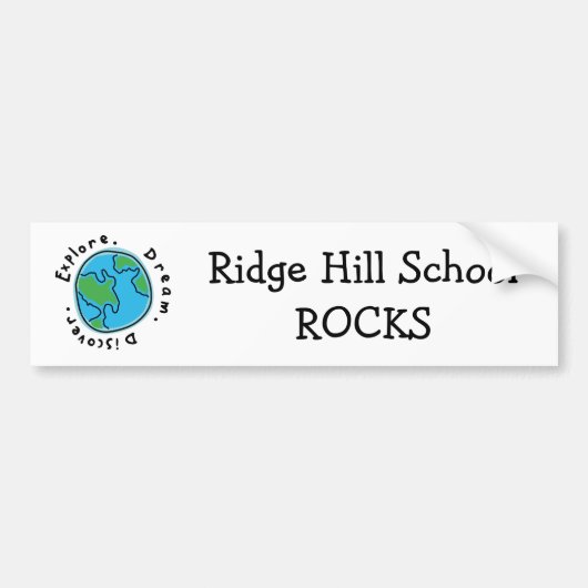 Ridge-Hügel-Schule SCHAUKELT Autoaufkleber (Vorne)