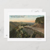 Ridge Route, mit Blick auf den Castaic Creek Postkarte (Vorne/Hinten)