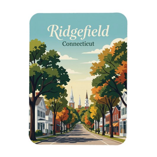 Ridgefield Connecticut Magnet (Vertikal)