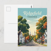 Ridgefield Connecticut Postkarte (Vorne/Hinten)