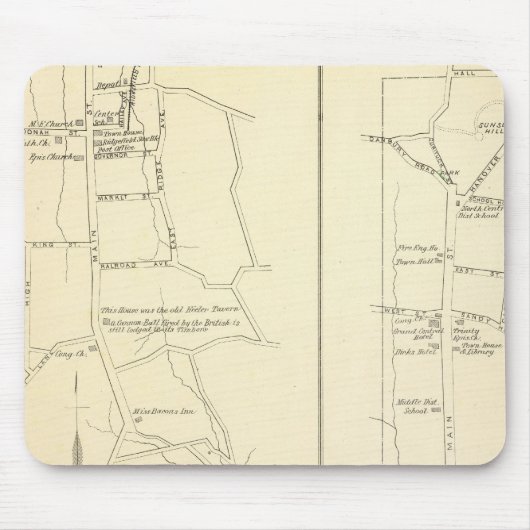 Ridgefield, Newton, Darien Mousepad (Vorne)