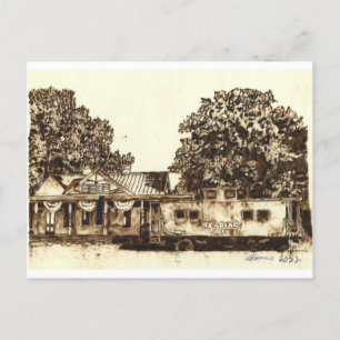 Ridgely Maryland Eisenbahn - Postkarte