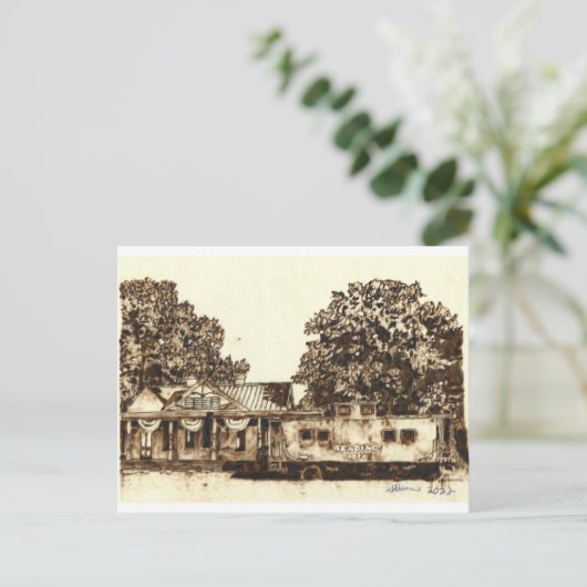 Ridgely Maryland Railroad - Postcard Postkarte (Stehend Vorderseite)