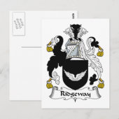 Ridgeway-Familienwappen Postkarte (Vorne/Hinten)