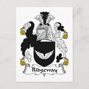 Ridgeway-Familienwappen Postkarte