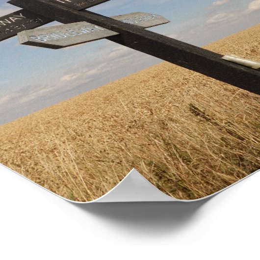Ridgeway Path Sign Poster (Ecke)