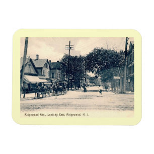 Ridgewood Ave, Ridgewood, NJ Vintag Style Magnet