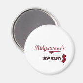 Ridgewood New Jersey City Classic Magnet (Vorderseite/Rückseite)