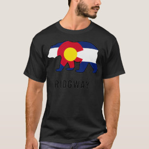 Ridgway Colorado Flag Bär Souvenir T-Shirt Unbekan