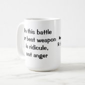 Ridicule, nicht Wut Kaffeetasse (Vorderseite Links)